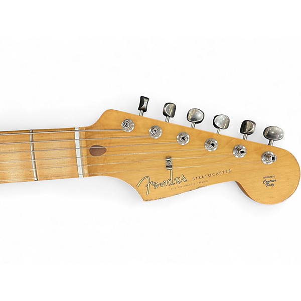 Used Fender Road Worn 1950S Stratocaster Black Solid Body Electric Guitar