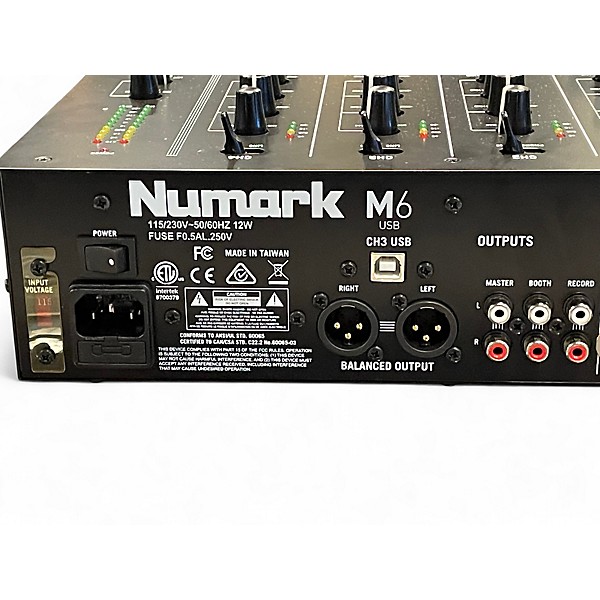 Used Numark M6USB DJ Mixer