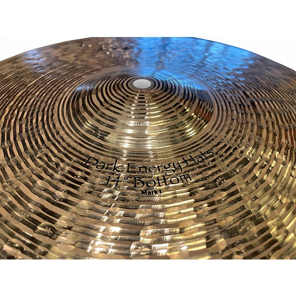 Used Paiste 14in Signature Dark Energy Hi Hat MK I Pair Cymbal