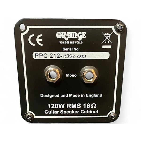 Used Orange Amplifiers PPC212C 2x12 Guitar Cabinet