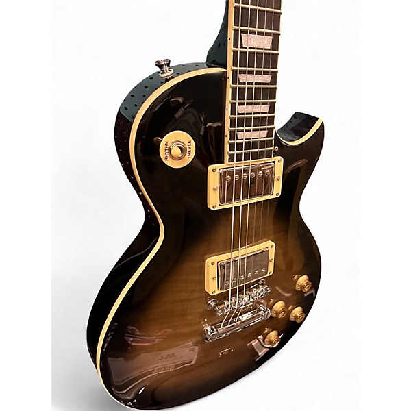 Used Palmer PE-LPS Trans Black Solid Body Electric Guitar