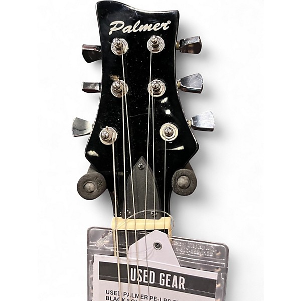 Used Palmer PE-LPS Trans Black Solid Body Electric Guitar