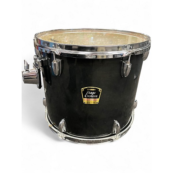 Used Yamaha 6 Piece STAGE CUSTOM ADVANTAGE TRANSPARENT DARK GREEN Drum Kit