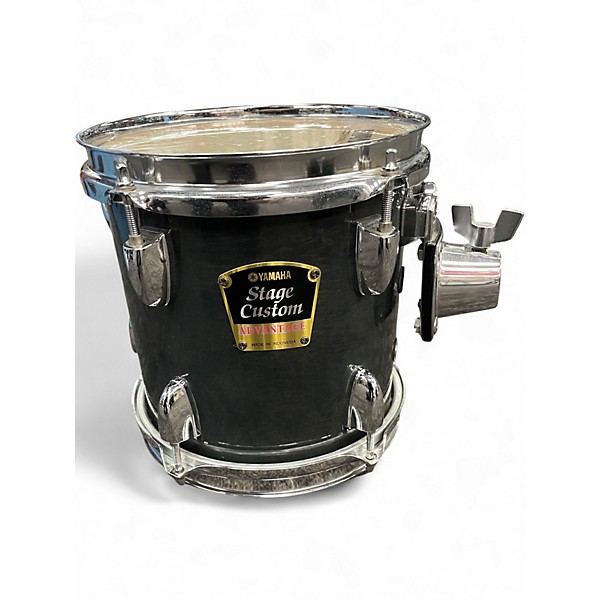 Used Yamaha 6 Piece STAGE CUSTOM ADVANTAGE TRANSPARENT DARK GREEN Drum Kit