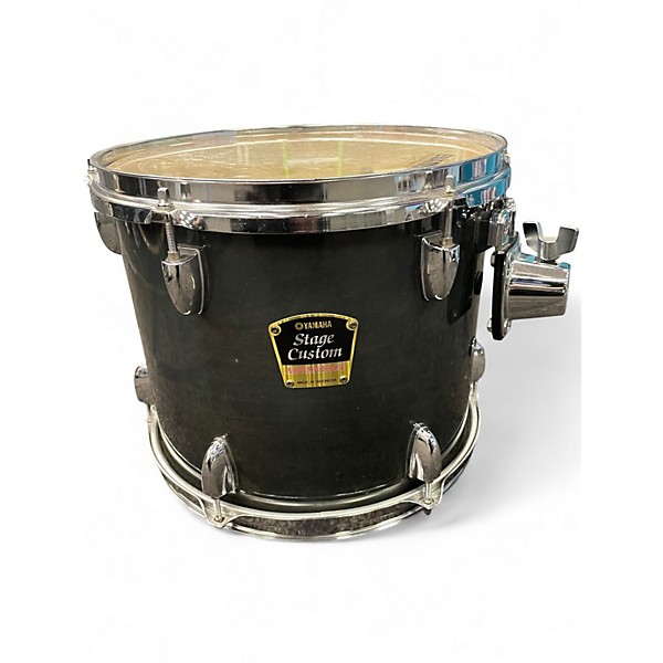 Used Yamaha 6 Piece STAGE CUSTOM ADVANTAGE TRANSPARENT DARK GREEN Drum Kit