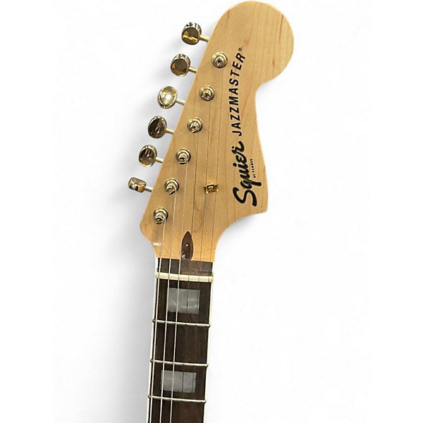 Used Squier 40th anniversary jazzmaster blue and gold Solid Body Electric Guitar