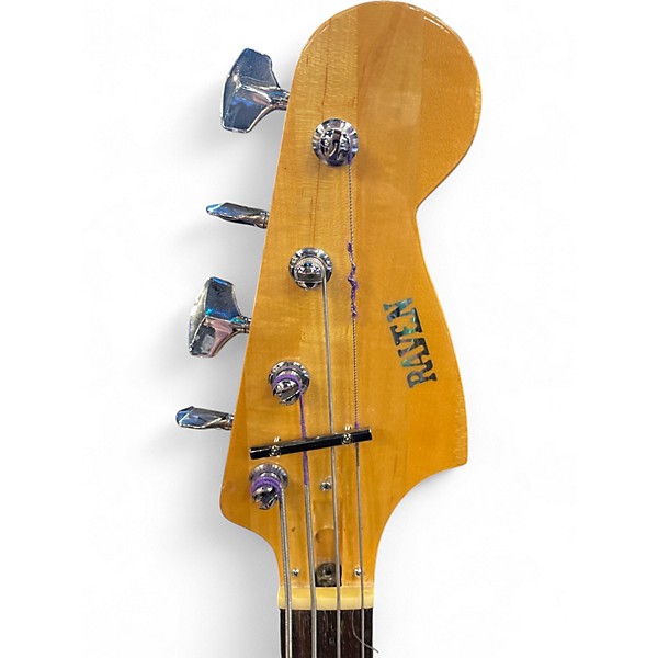Used 1970s Raven Jazz Copy 2 Color Sunburst Electric Bass Guitar