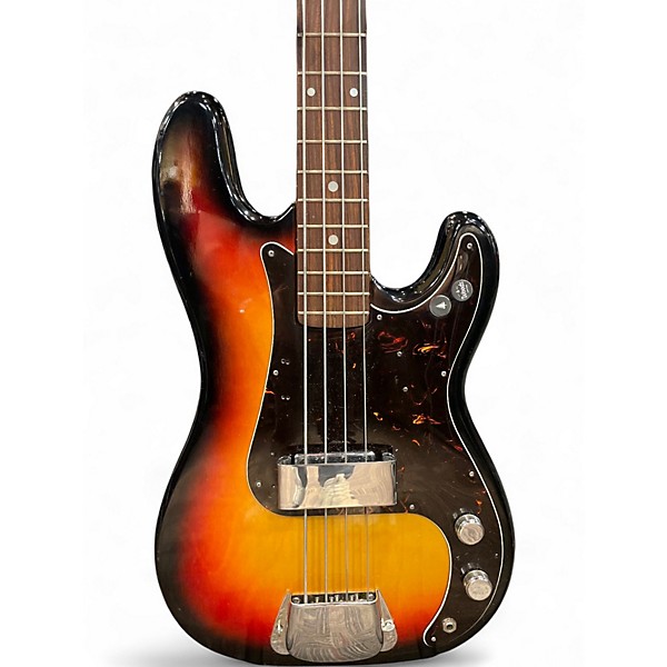 Used 1970s Raven Jazz Copy 2 Color Sunburst Electric Bass Guitar