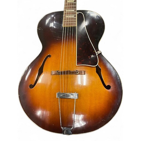 Vintage 1950s Gibson L50 3 Color Sunburst Acoustic Guitar