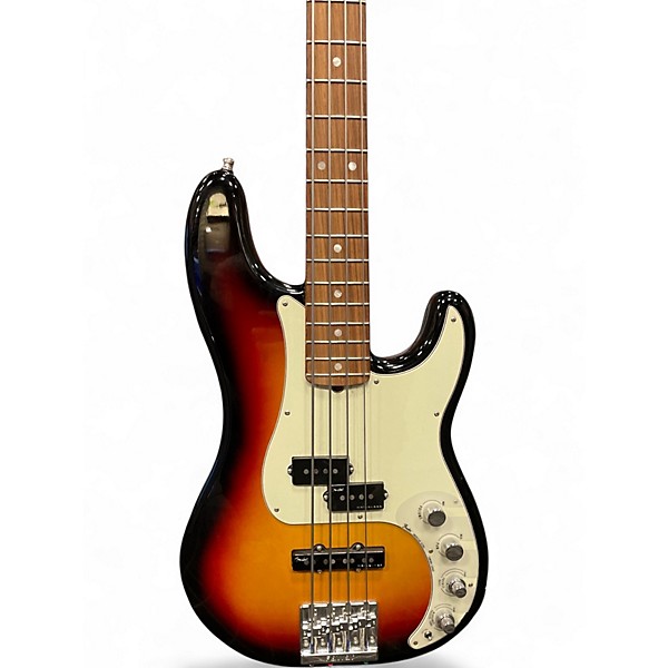 Used Fender American Ultra Precision Bass 3 Color Sunburst Electric Bass Guitar