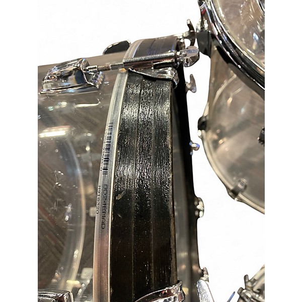 Vintage 1970s Ludwig 5 Piece Vistalite Clear Drum Kit