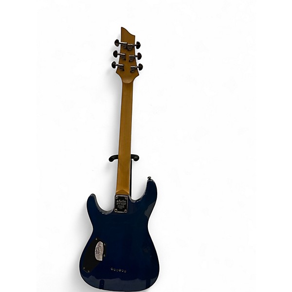 Used 2023 Schecter Guitar Research Omen Extreme 6 Ocean Blue Burst Solid Body Electric Guitar