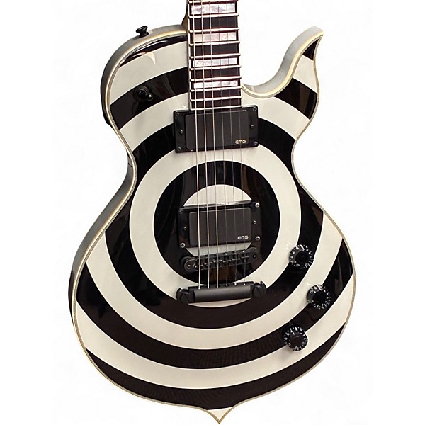 Used Wylde Audio Odin Grail Black and Silver Solid Body Electric Guitar
