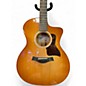 Used Taylor 214CE Plus Ziricote Special Edition Grand Auditorium Shaded Edge Burst Acoustic Electric Guitar