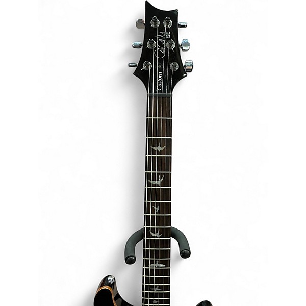 Used PRS SE Custom 24 Black Gold Burst Solid Body Electric Guitar