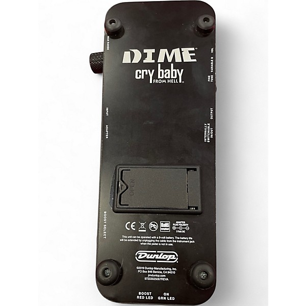 Used Dunlop DB01B Dimebag Signature Cry Baby From Hell Wah Effect Pedal