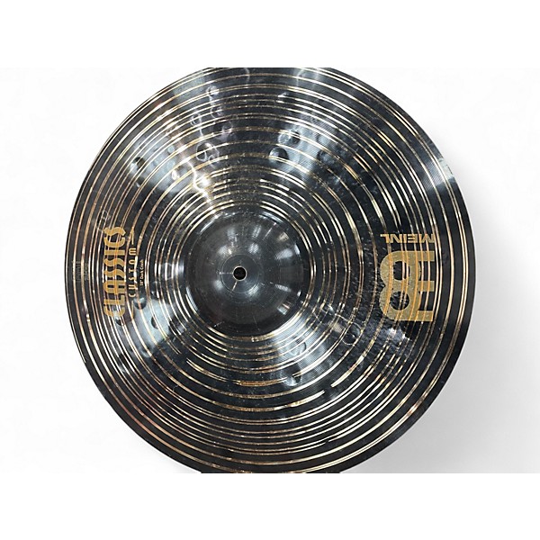 Used MEINL 18in CLASSIC CUSTOM DARCK CRASH Cymbal