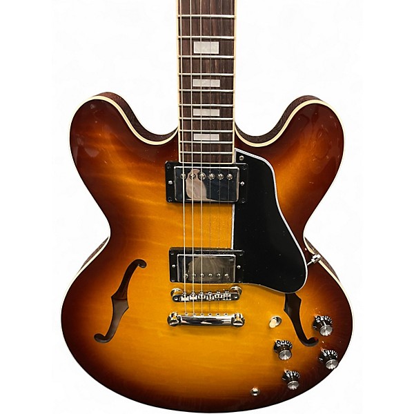 Used Gibson ES335 Figured Iced Tea Hollow Body Electric Guitar