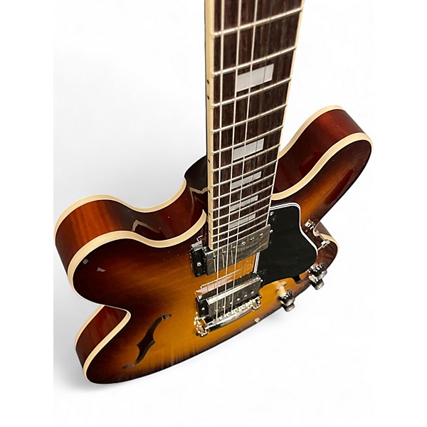 Used Gibson ES335 Figured Iced Tea Hollow Body Electric Guitar