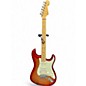 Used 2010 Fender American Deluxe Stratocaster HSS SUNSET METALLIC Solid Body Electric Guitar thumbnail