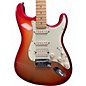 Used 2010 Fender American Deluxe Stratocaster HSS SUNSET METALLIC Solid Body Electric Guitar