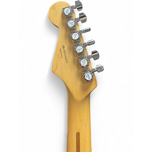 Used 2010 Fender American Deluxe Stratocaster HSS SUNSET METALLIC Solid Body Electric Guitar