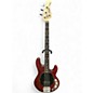 Used Sterling by Music Man STINGRAY 4 Red Electric Bass Guitar thumbnail