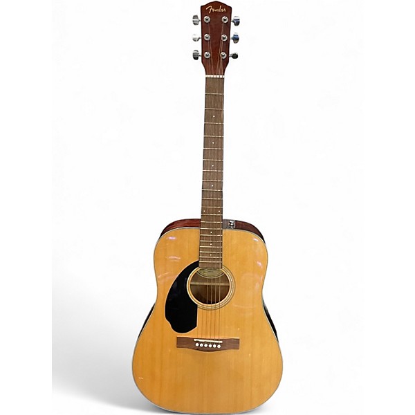 Used Fender CD60S LH Natural Acoustic Guitar
