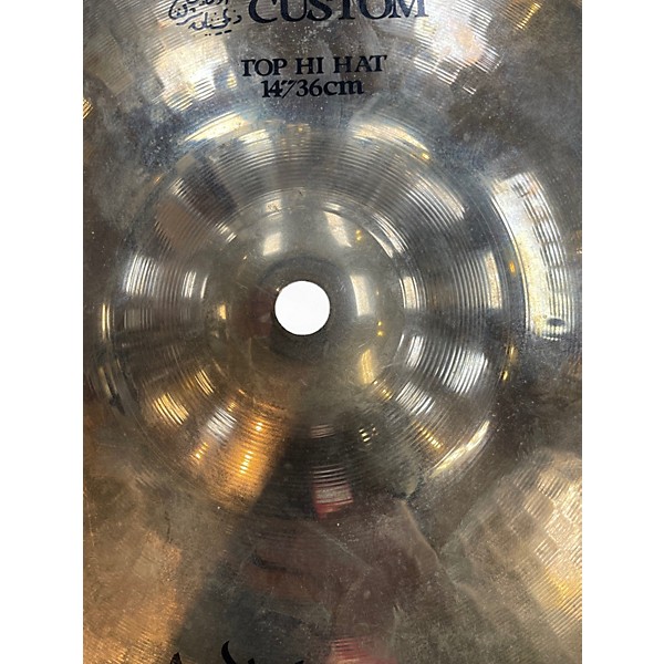 Used Zildjian 14in A Custom Hi Hat Pair Cymbal