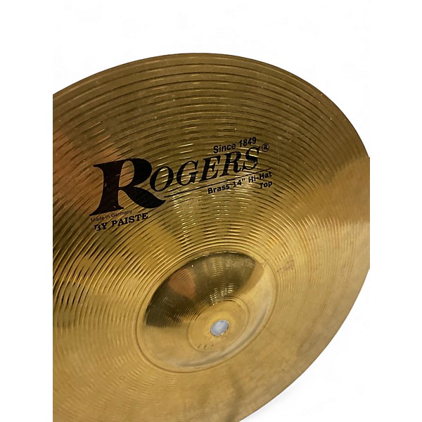 Used Rogers 14in BRASS HI-HAT TOP Cymbal