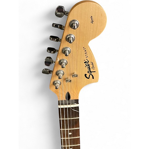 Used Squier Affinity Stratocaster BLACK Solid Body Electric Guitar