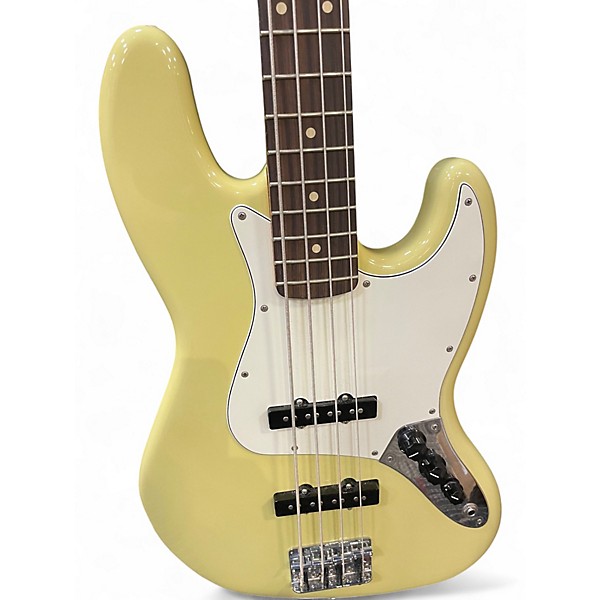 Used Fender Standard Jazz Bass Yellow Electric Bass Guitar