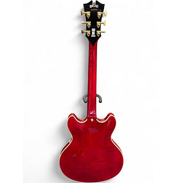 Used D'Angelico EX-DC Trans Cherry Hollow Body Electric Guitar