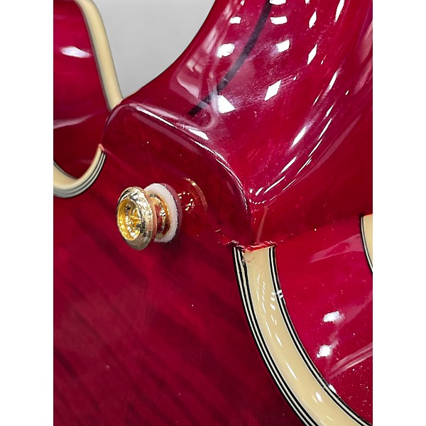 Used D'Angelico EX-DC Trans Cherry Hollow Body Electric Guitar