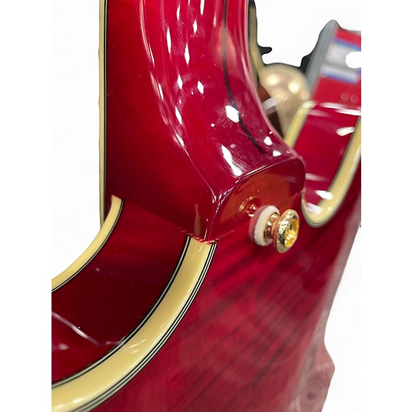 Used D'Angelico EX-DC Trans Cherry Hollow Body Electric Guitar