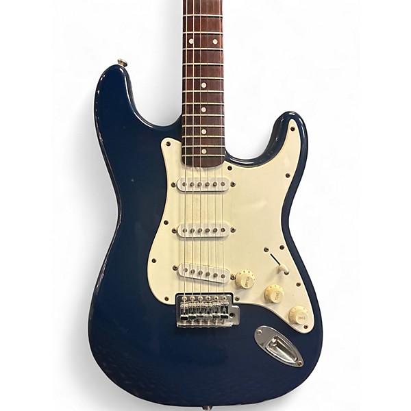 Used 2003 Squier Standard Stratocaster Blue Agave Solid Body Electric Guitar
