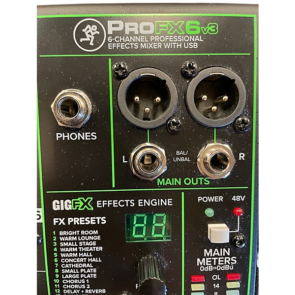 Used Mackie ProFX6 Unpowered Mixer