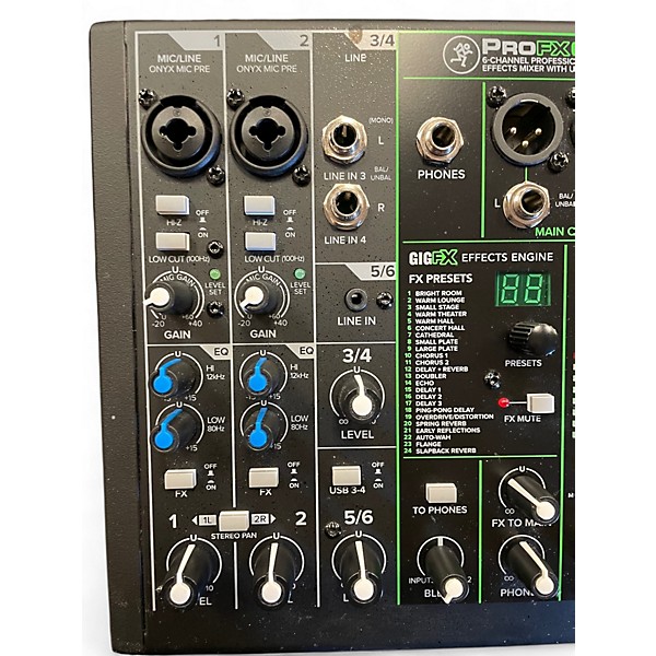 Used Mackie ProFX6 Unpowered Mixer
