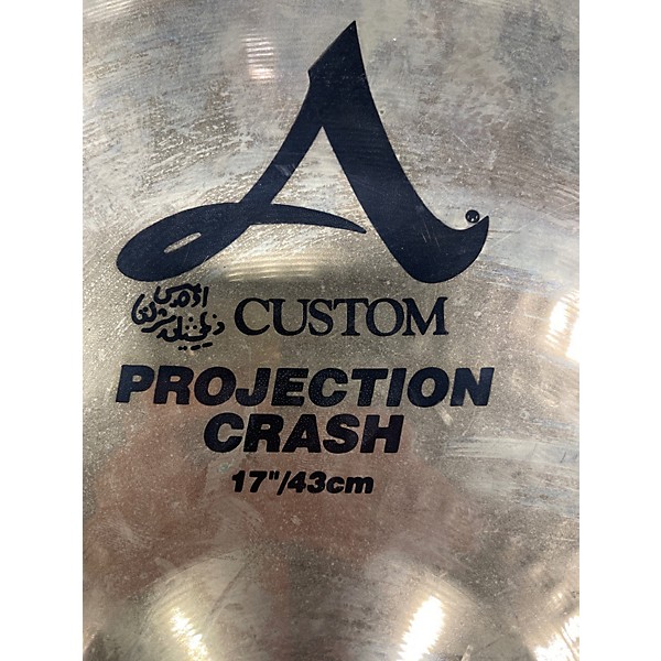 Used 2002 Zildjian 17in A Custom Projection Crash Cymbal
