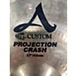 Used 2002 Zildjian 17in A Custom Projection Crash Cymbal