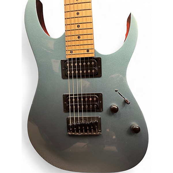 Used Ibanez GRG7221M METALLIC LIGHT BLUE Solid Body Electric Guitar