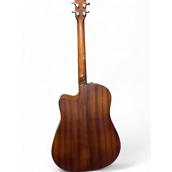 Used Fender CD60CE Mahogany Natural Acoustic Electric Guitar