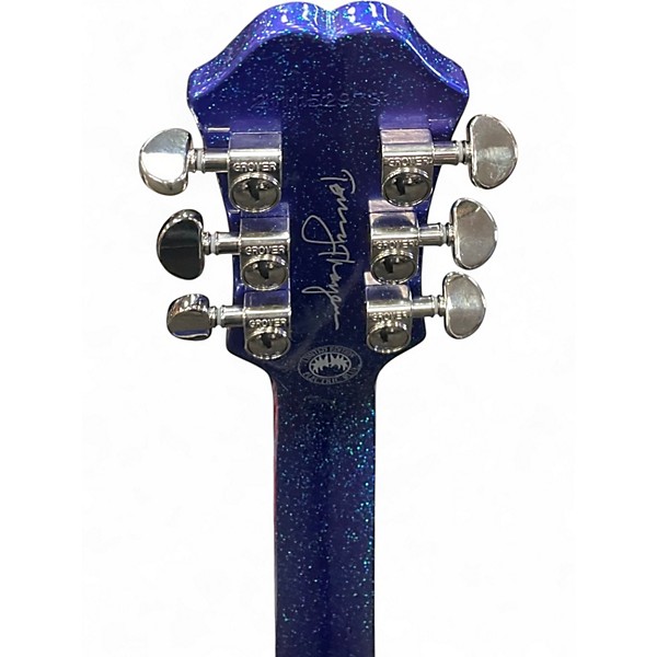 Used Epiphone Tommy Thayer Les Paul Standard BLUE SPARKLE Solid Body Electric Guitar