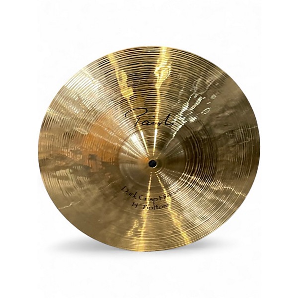 Used Paiste 14in Signature Dark Crisp Hi Hat Pair Cymbal
