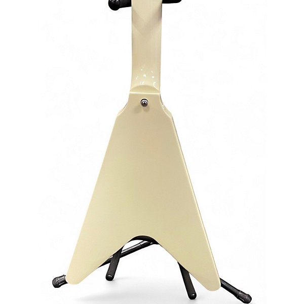 Used 2023 Gibson Flying V 70'S WHITE Solid Body Electric Guitar