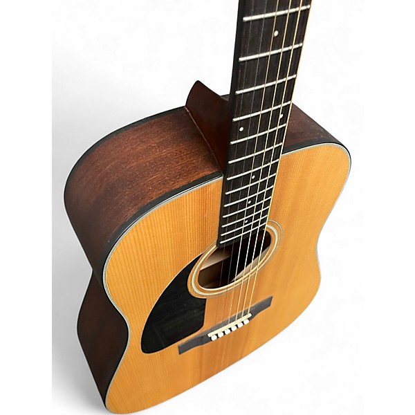 Used Fender CD100 Left Handed Natural Acoustic Guitar