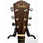 Used Fender CD100 Left Handed Natural Acoustic Guitar