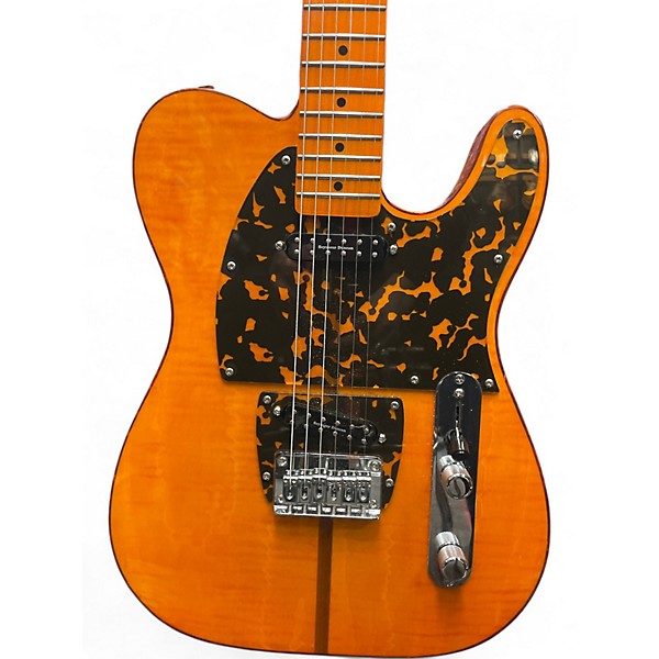 Used Firefly t style Trans Orange Solid Body Electric Guitar