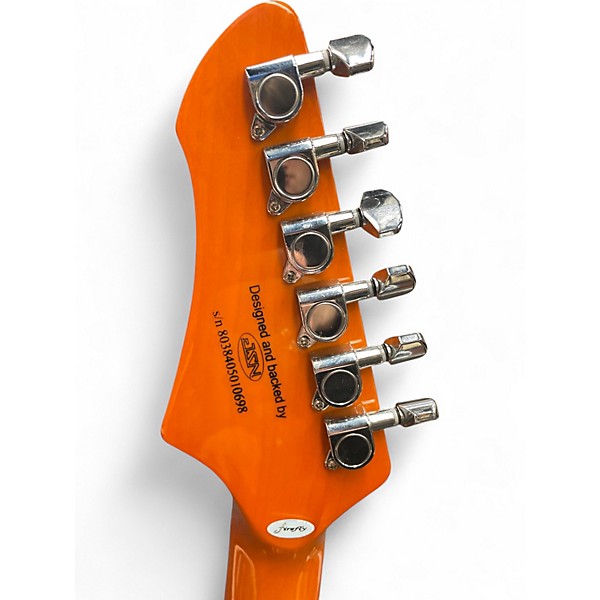 Used Firefly t style Trans Orange Solid Body Electric Guitar