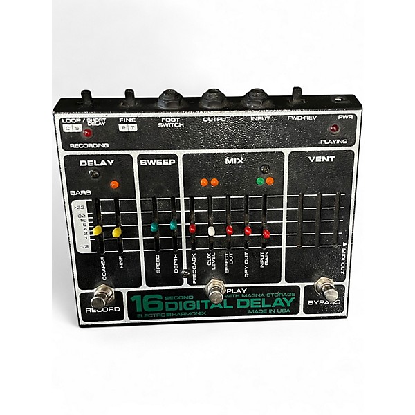 Used Electro-Harmonix 16 SECOND DIGITAL DELAY Effect Pedal